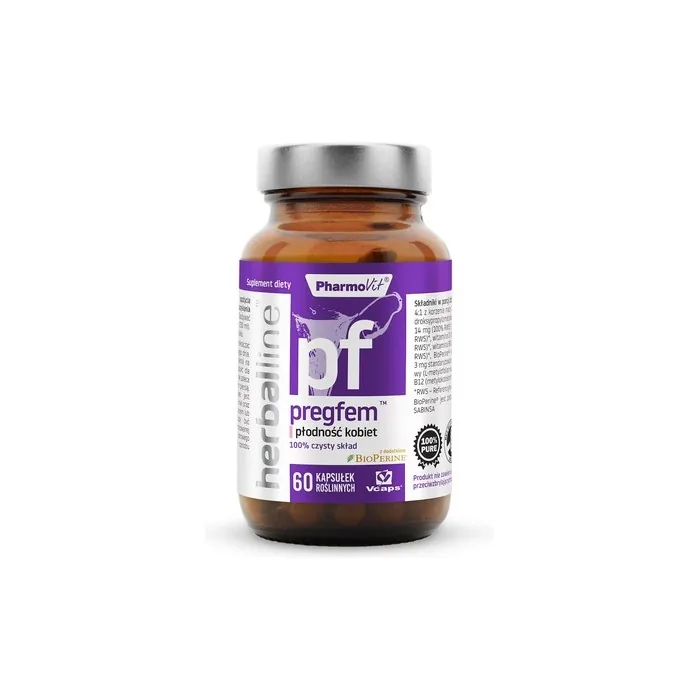 Pharmovit Pregfem Women's Fertility Dietary Supplement 60 Capsules
