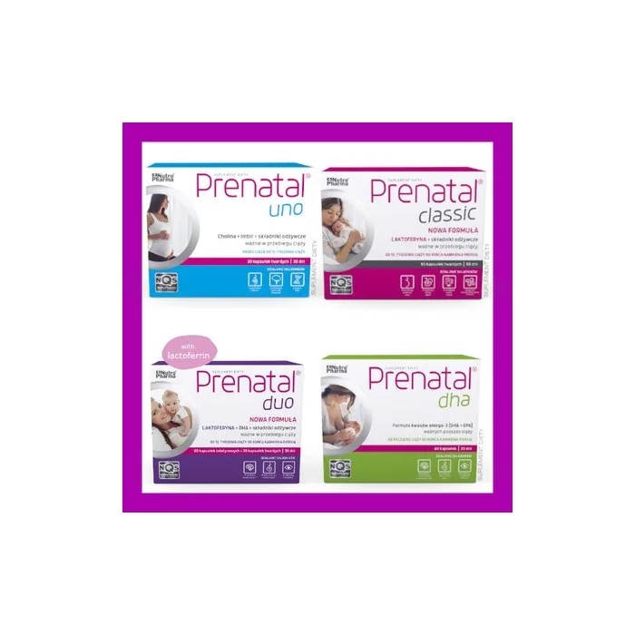 Prenatal DUO DHA CLASSIC UNO Omega 3 EPA DHA Iod Folic Acid Pregnancy