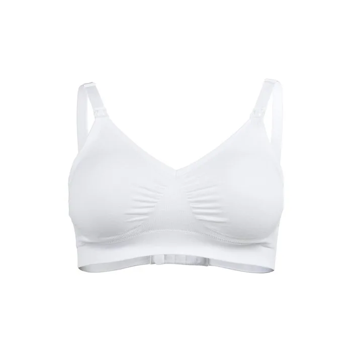 Medela Comfy Wirefree Seamless Bra for Pregnancy and Nursing S White