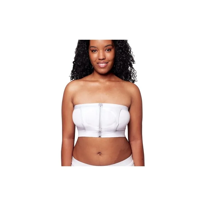 Medela Hands-free Pumping Bustier by Medela Adaptive Stretch Material for Perfect Fit White M