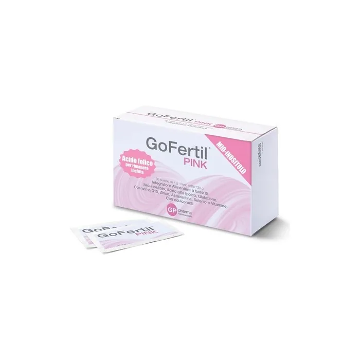 Gofertil Pink Powerful Inositol Supplement and Folic Acid for Pregnant Women