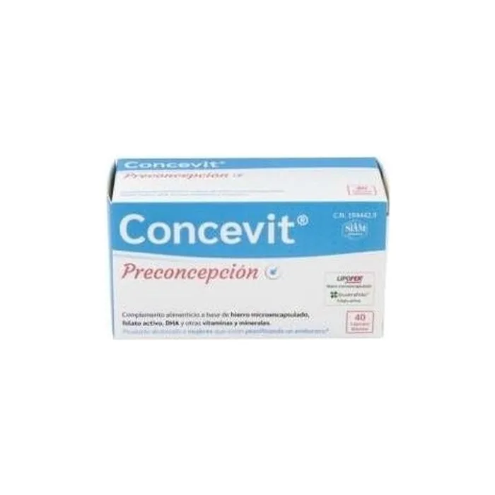 Concevit Preconception Supplement with Active Folic Acid 40 Capsules