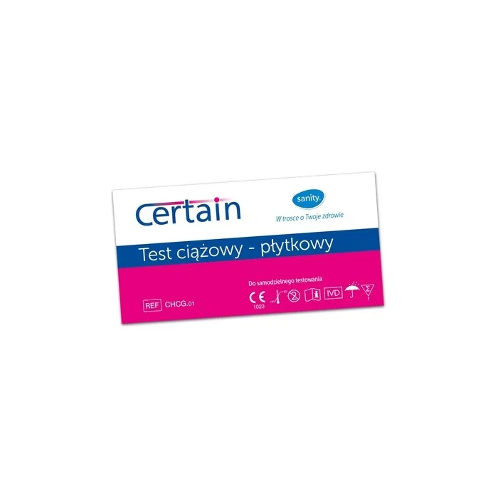 Sanity Certain Pregnancy Test Plate 1 Test