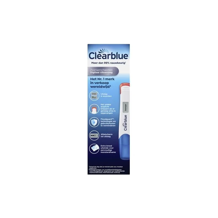 Clearblue Digital Early Pregnancy Test X1 - Accurate And Easy To Read Results
