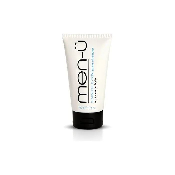 men-u 3 MINUTE D-TOX Ultra Concentrate Vegan Face Mask for Men with Kaolin Clay and Witch Hazel 100ml