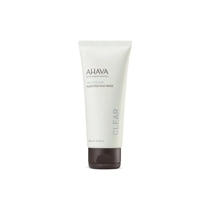 AHAVA Purifying Mud Mask Dead Sea Natural Face Exfoliator for Men and Women 100ml