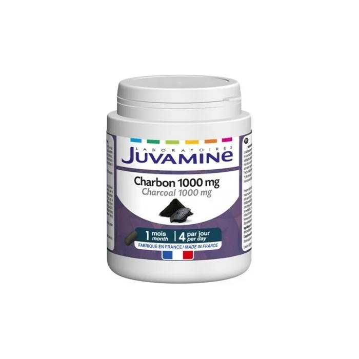 Juvamine Charcoal 1000mg 120 Capsules