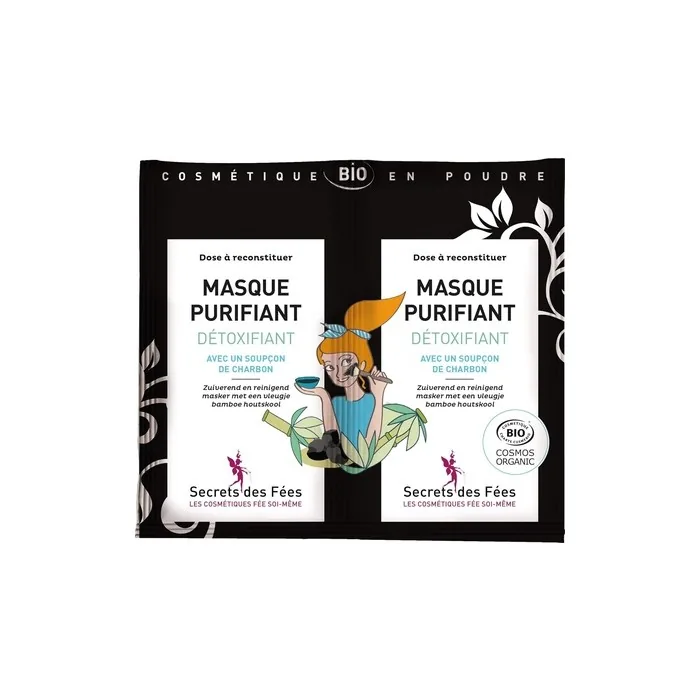 Secrets Des Fees Purifying Detoxifying Organic Mask 4.5g - Pack of 2