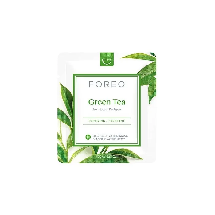 Foreo Ufo Green Tea Mask Refreshing And Soothing Green Tea Purifying Mask 6 X 6 G