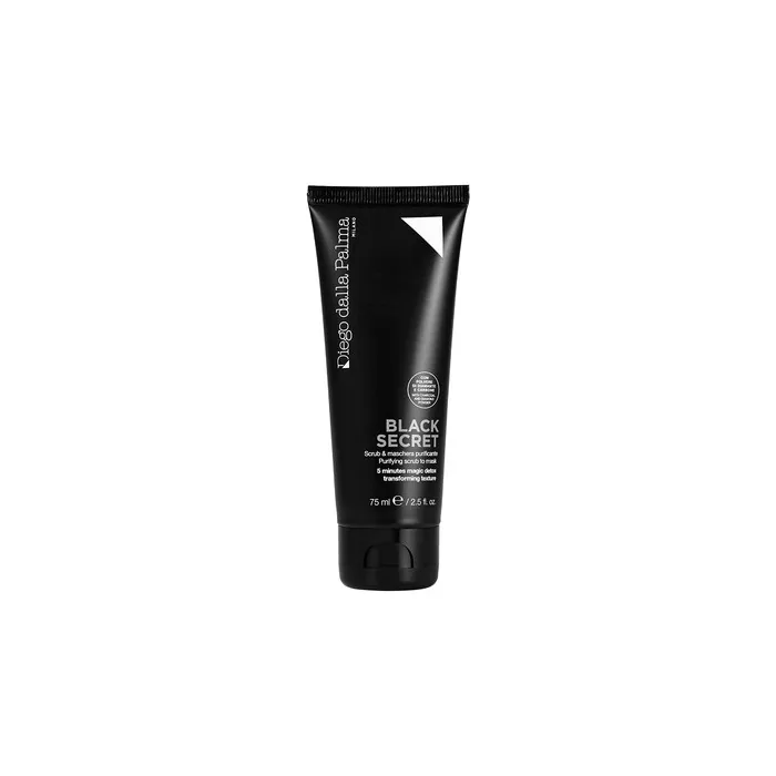 Diego dalla Palma Black Secret Purifying Face Scrub To Mask 5 Minute Detox Transforms Skin Texture More Even Complexion And Smoother Skin Less Visible Pores Easy To Rinse 2.5 Oz