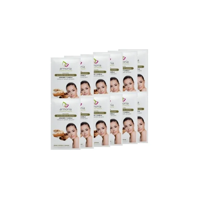 Armonia Caja 12 Mascarillas Purificadora Jengibre Y Canela