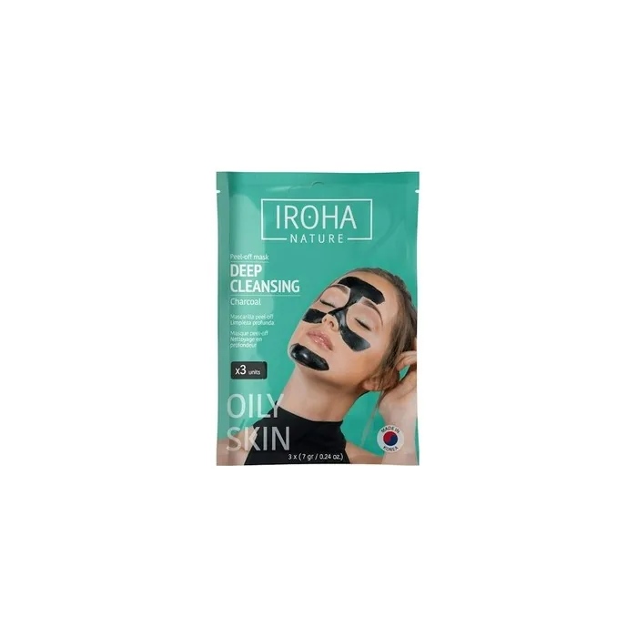 IROHA NATURE Peel Off Facial Mask for Deep Cleansing