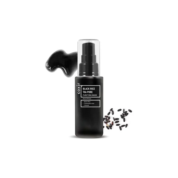 Coxir Black Rice Txa Pore Purifying Mask with Tranexamic Acid 3-in-1 Detox Serum