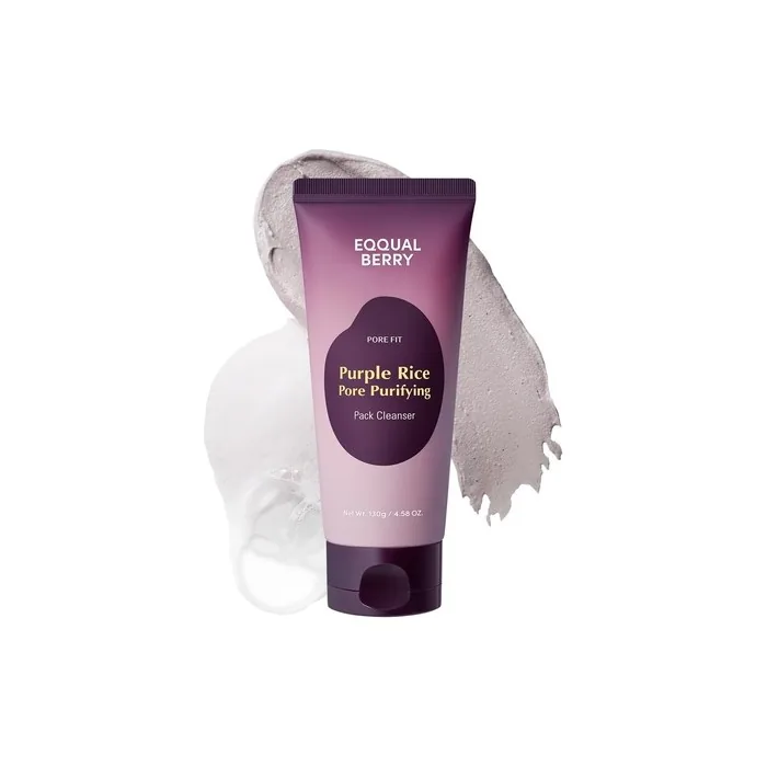 Equalberry Purifying Mask for Pores with Rice Purple Clay and Foam Cleaning
