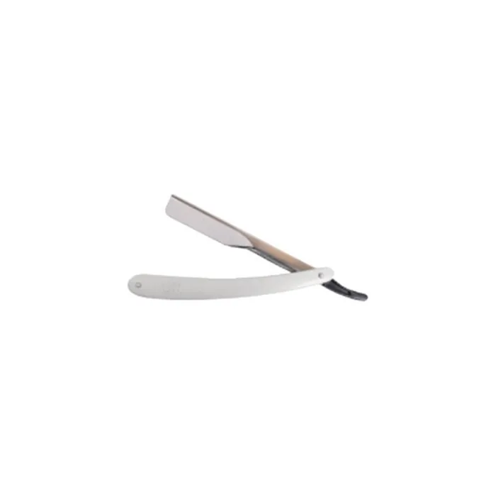 Nishman Straight Shaving Razor for Replaceable Blades - White