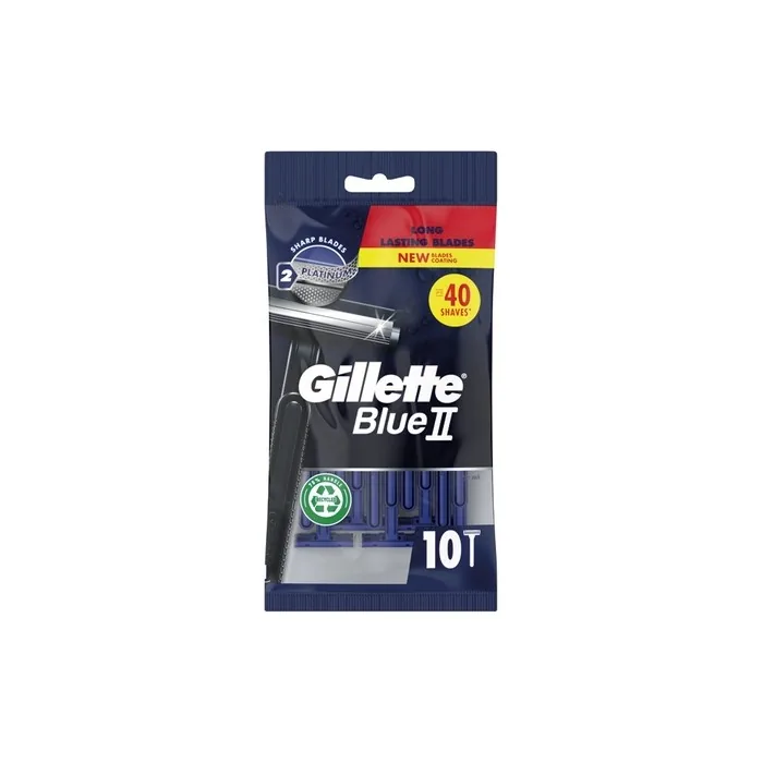 Gillette Blue Ii Razor 10 Pieces