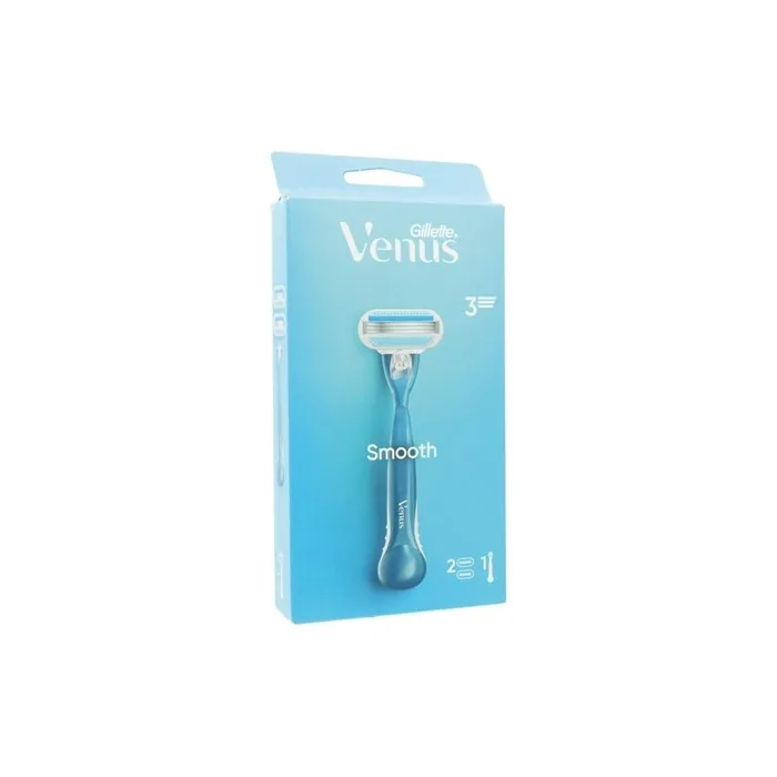 Gillette Women Venus Smooth Razor With 2 Blades Blue