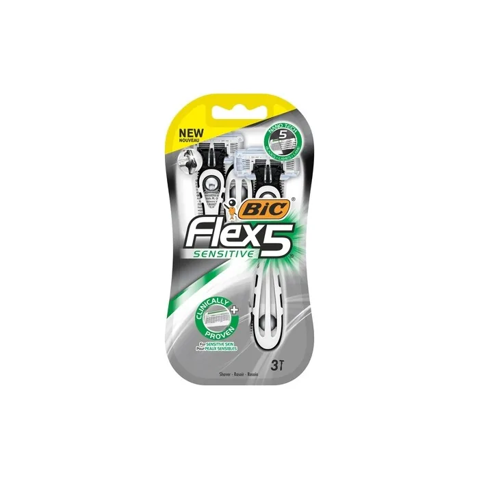 Bic Flex 5 Sensitive Razor 3 Pieces