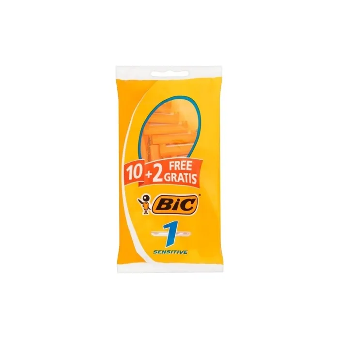 BIC 1 Sensitive Shaving Razor 10+2 Pieces