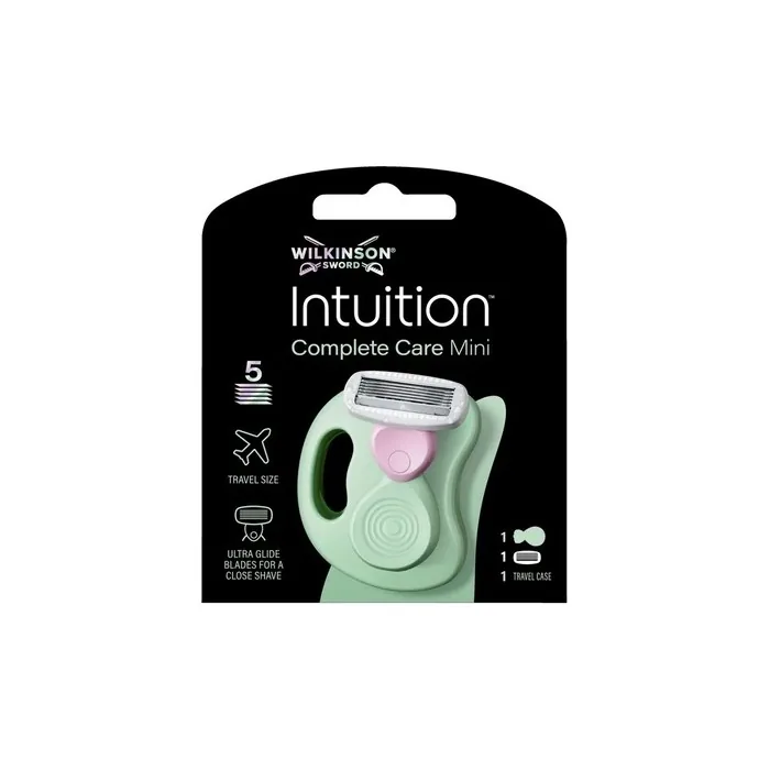 Wilkinson Sword Intuition Complete Care Mini Travel Razor for Women with Hydra-Boost Serum - 3 Count