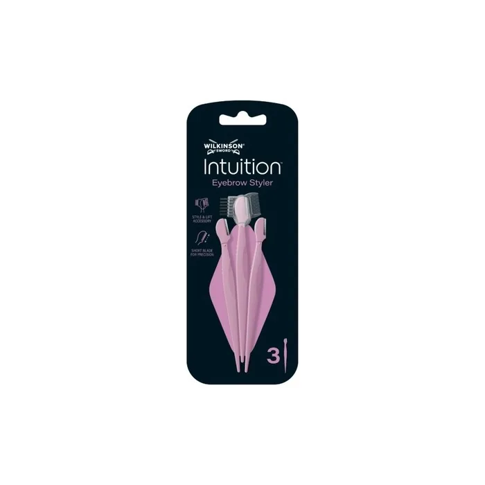 Wilkinson Sword Intuition Eyebrow Styler Razor for Women with 3 Beauty Tools and 1 Lift Accessory