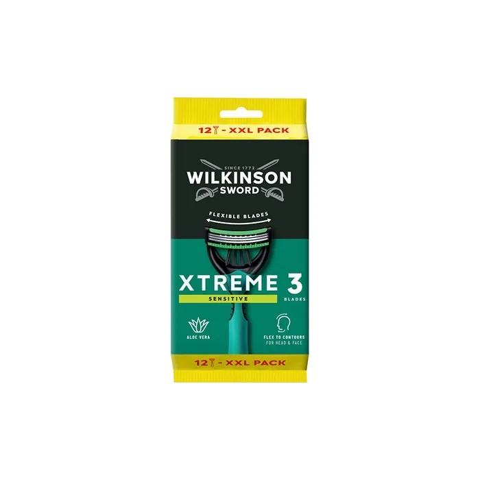 Wilkinson Sword Disposable Razor Xtreme3 Sensitive Comfort 12 Pieces