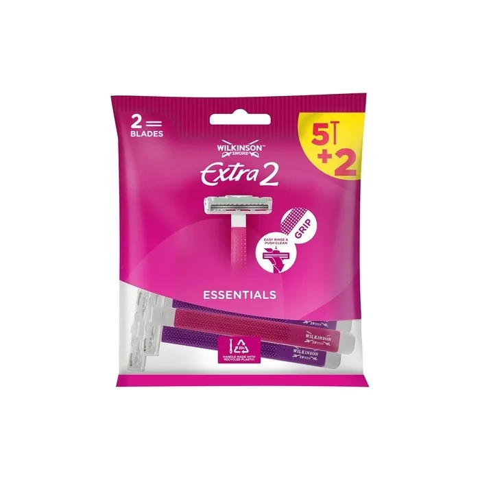Wilkinson Sword Extra 2 Beauty Disposable Razors Pink 5 Count