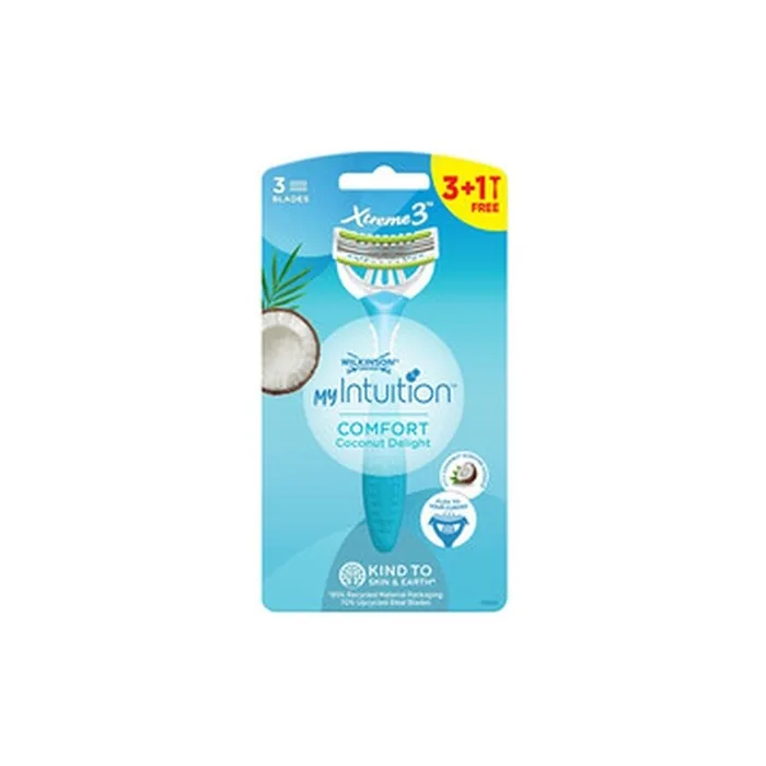 Wilkinson Sword My Intuition Comfort Coconut Delight Disposable Razor For Women 3 1 Pcs