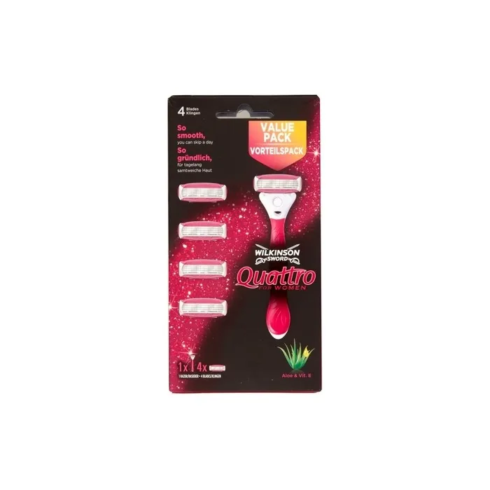 Wilkinson Sword Quattro For Women Plus 4 Blades