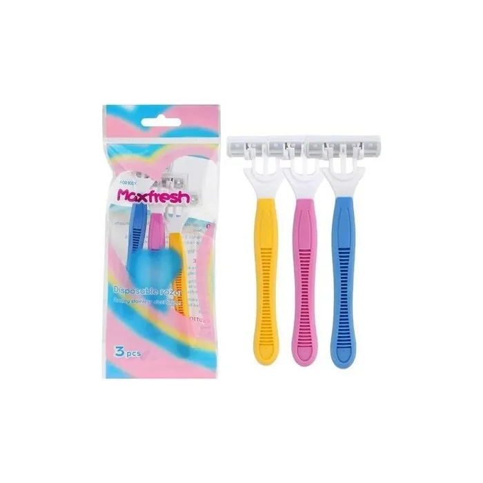 Dreamfix Maxfresh Disposable Razor With 3 Blades And Lubricating Strip
