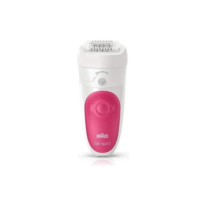 Braun Silk-epil 5 SensoSmart 5500 Wet & Dry Electric Epilator Pink and White