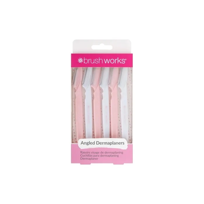 Brushworks Angled Dermaplaners - Pack of 6