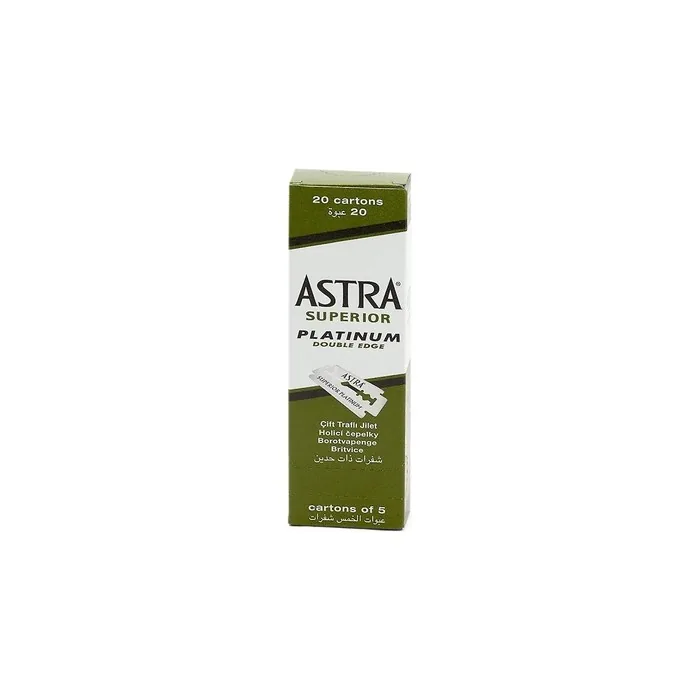 Astra Platinum Double Edge Safety Razor Blades 100 Count