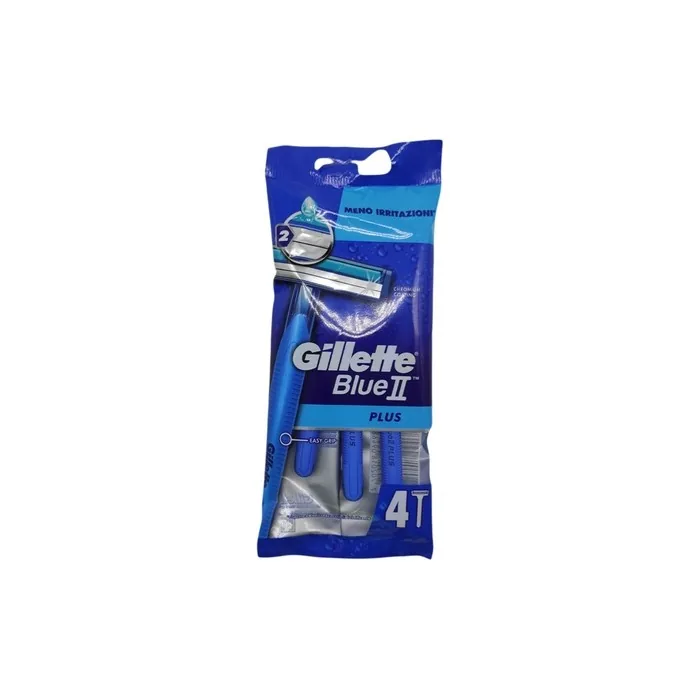 Gillette Blue II Plus Disposable Razor - Pack of 4