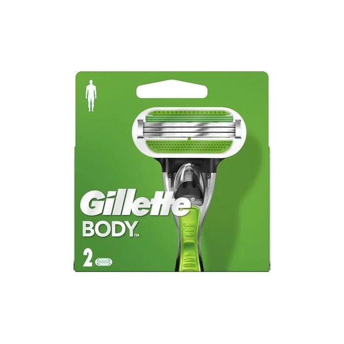 Gillette Body Replacement Blades For Hair Removal - 2 Pieces