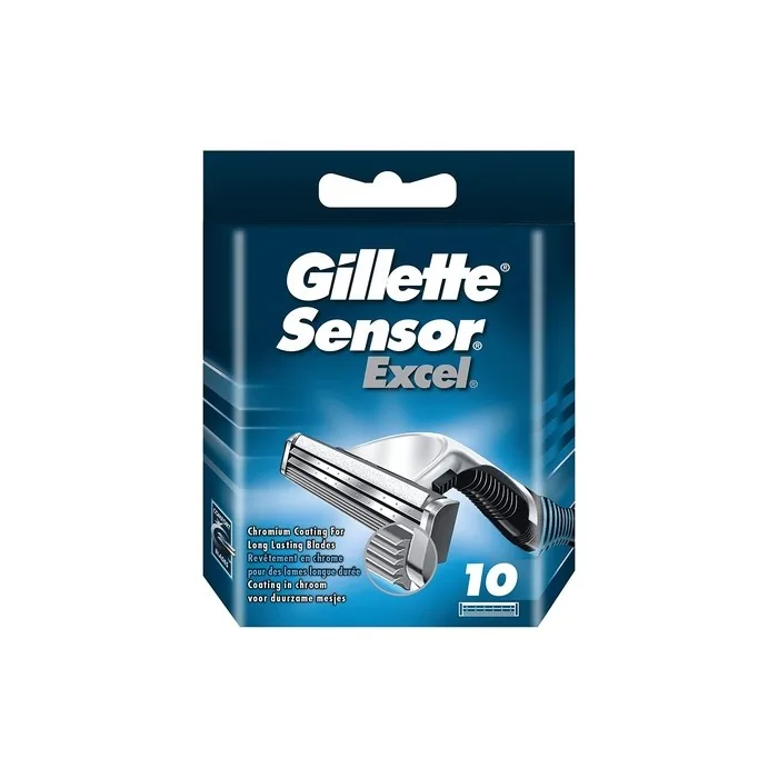Gillette Sensor Excel Razor Blades for Men 10 Blades