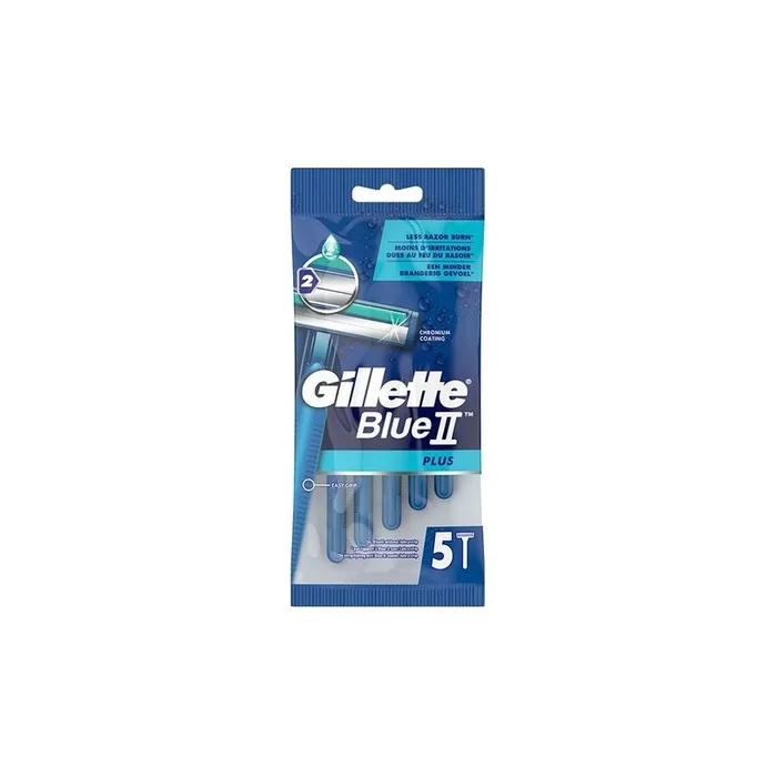 Gillette Blue II Plus Shaving Razors - Pack of 5