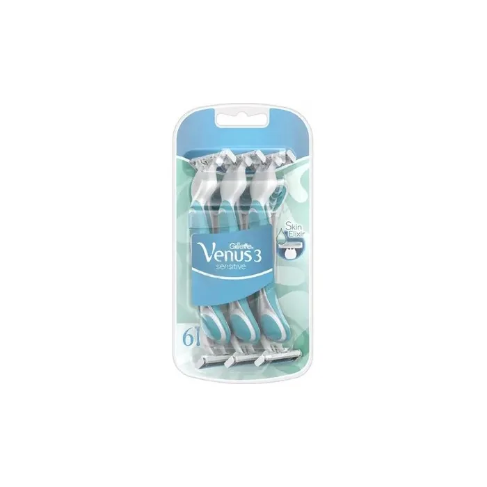 Gillette Venus 3 Sensitive Disposable Razors 6 Pieces