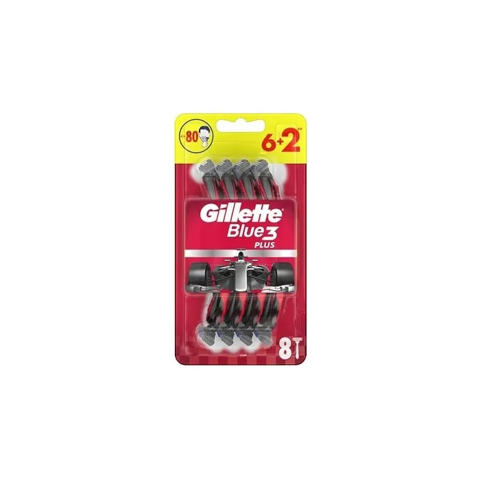 Gillette Disposable Razors Blue 3 Plus 62 Pcs Blue3 8 Pcs Disposable Men's Razors