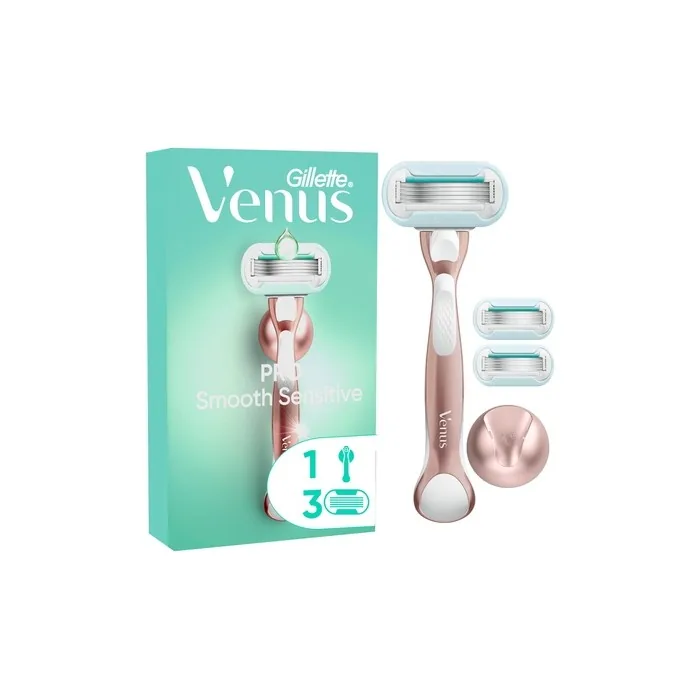 Gillette Venus Pro Smooth Sensitive Scraper For Sensitive Skin Greenwhitepink Deluxe Smooth Sensitive Rose Gold Razor 3 Heads