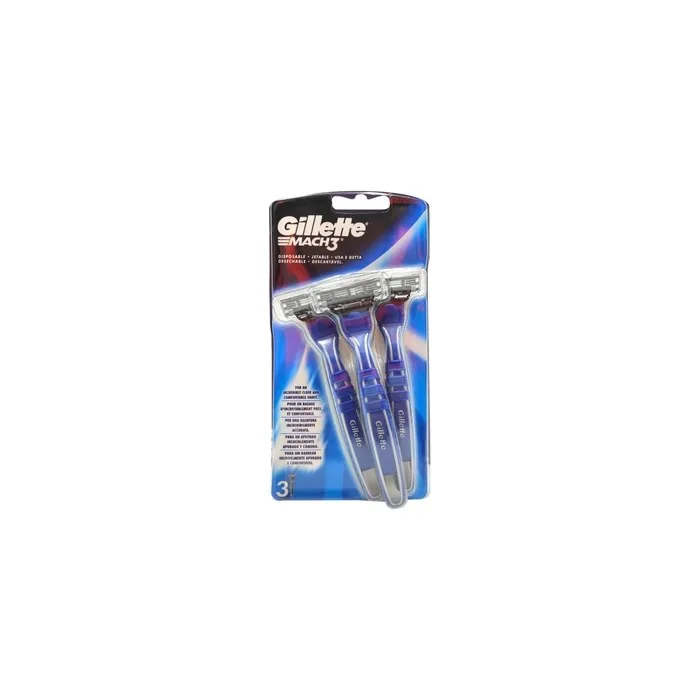 Gillette Mach3 Disposable Razor 3 Units