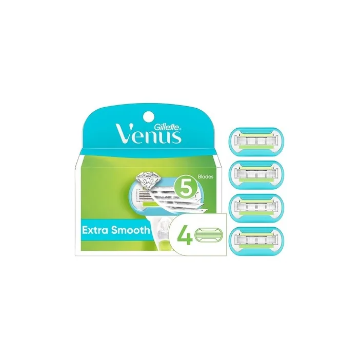 Gillette Venus Extra Smooth Women's Razor Blade Refills 4 Count