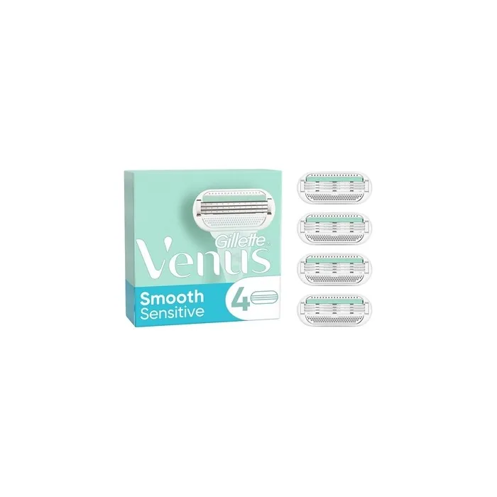 Gillette Venus Smooth Sensitive Razor Blade Refills 4 Units