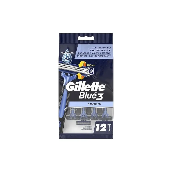 Gillette Blue 3 Usa & Getta 12 Pack By Gillette