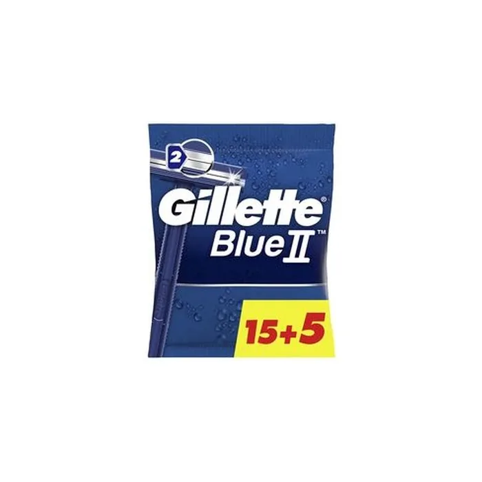 Gillette Blue Ii Disposable Razor Blades - 20 Units