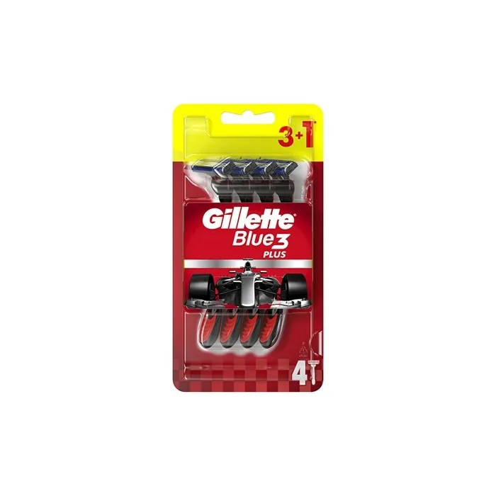 Gillette Blue3 Plus Disposable Razors 3+1 Pieces By Gillette