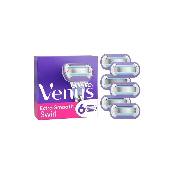 Gillette Venus Extra Smooth Swirl Women's Razor Refills - Pack of 6