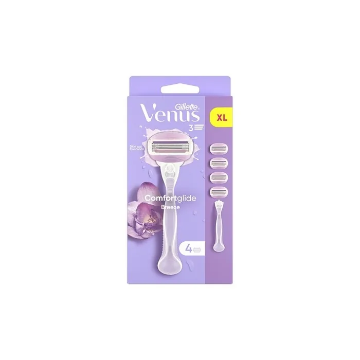Gillette Venus Comfortglide Breeze Razor With 4 Heads