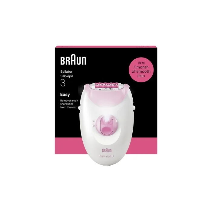 Braun Silkpil 3 Corded Epilator Pink
