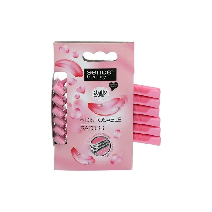 Sence Disposable Razors for Hair Removal - Pack of 6
